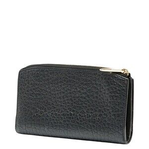Burberry wallet L zipper black long leather